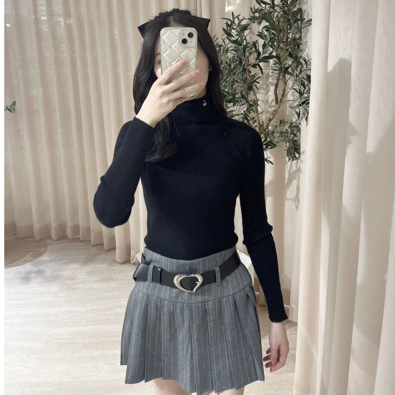 【正規逆輸入品】 rib é knit épine | neck(7color) high トップス