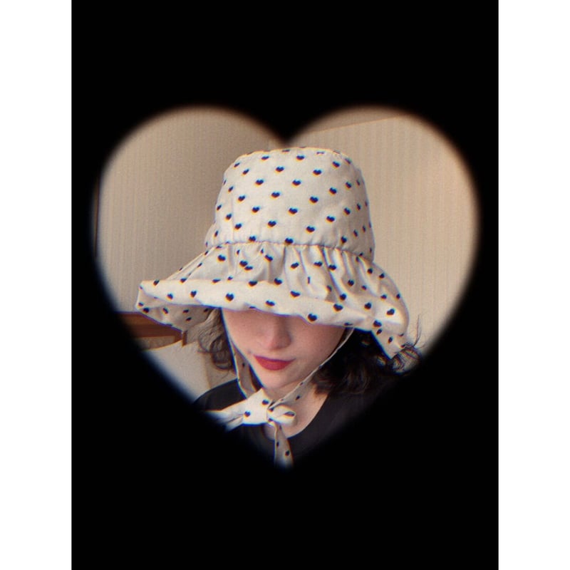 sister jane》 Barn Heart jacquard Bucket Hat |