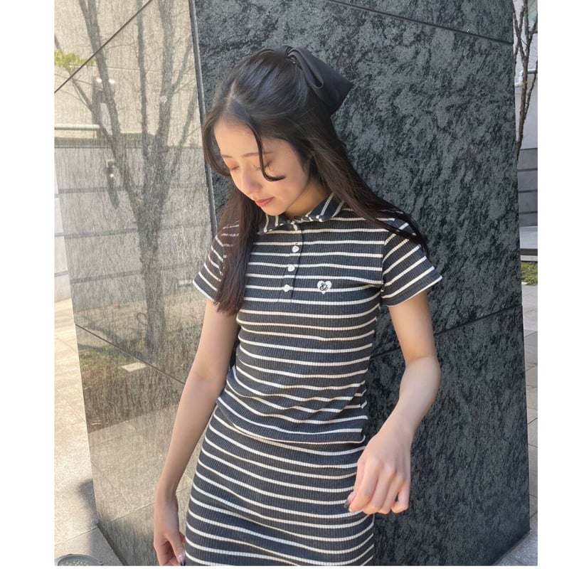 Eé ♡ polo onepiece 2color   épine