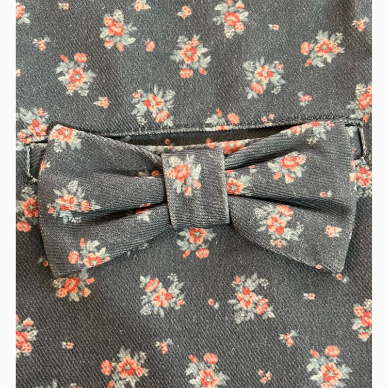 flower ribbon pants black | épine