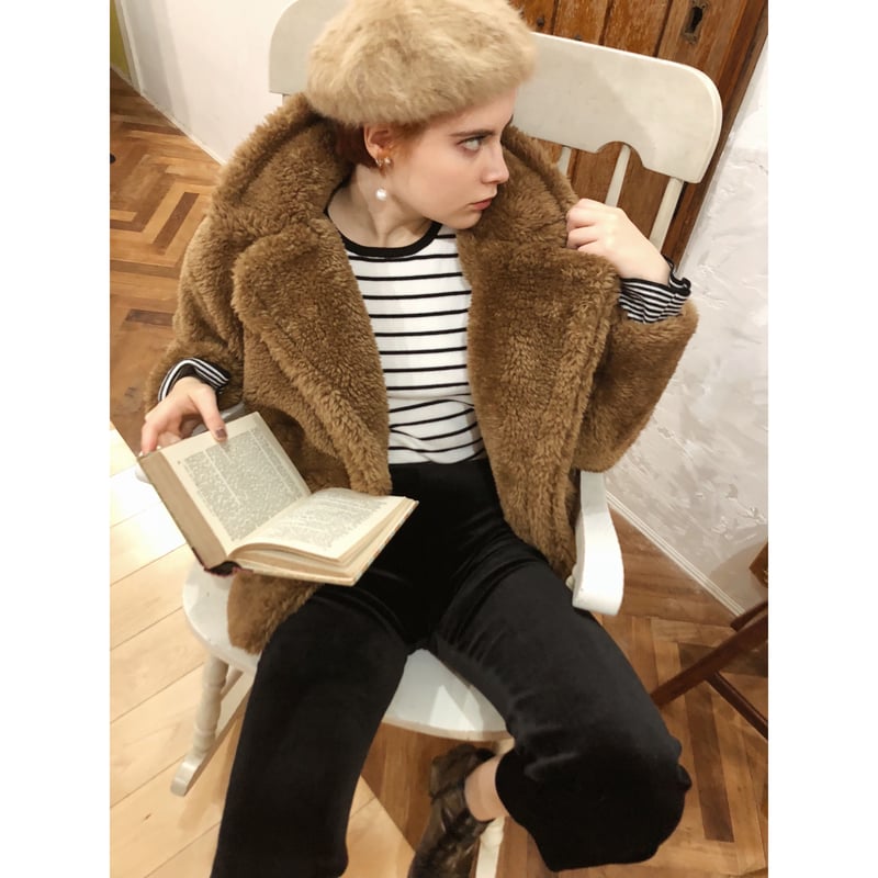 teddy bear boa coat | épine 