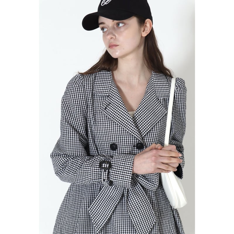 parisienne trench coat gingham check | épine