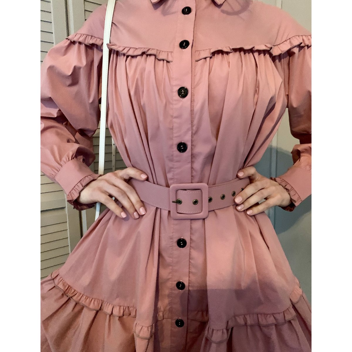 frill 2way tiered one-piece pink | épine