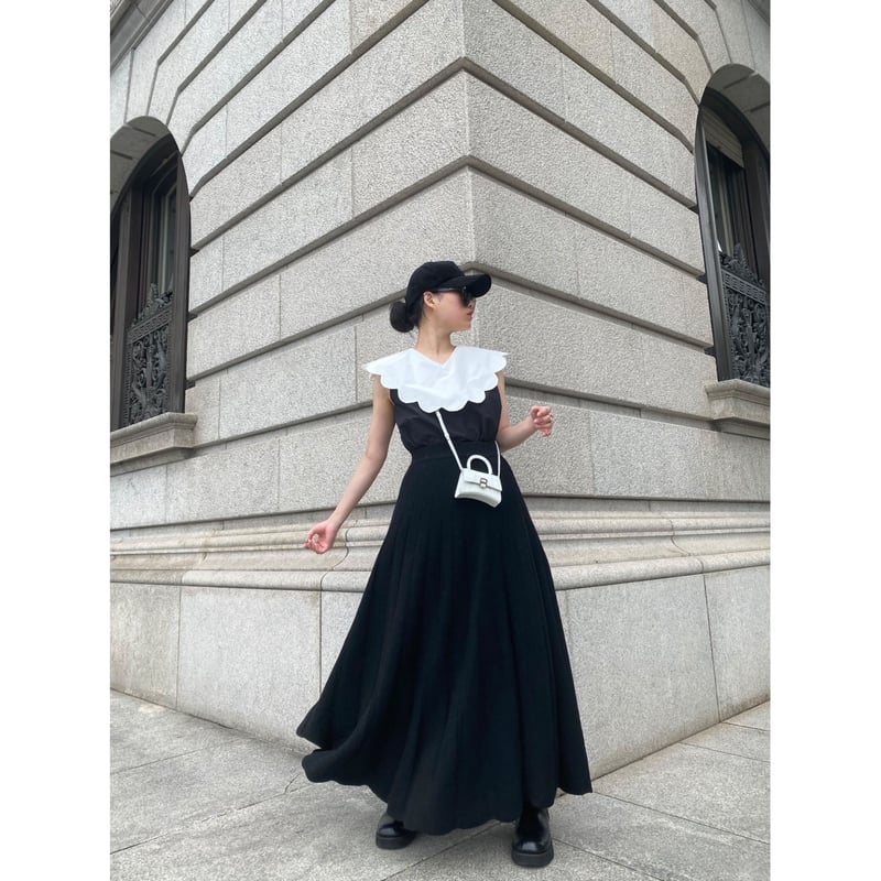 epine 食い足り ribbon volume flare skirt epine 食い足り ribbon volume flare skirt