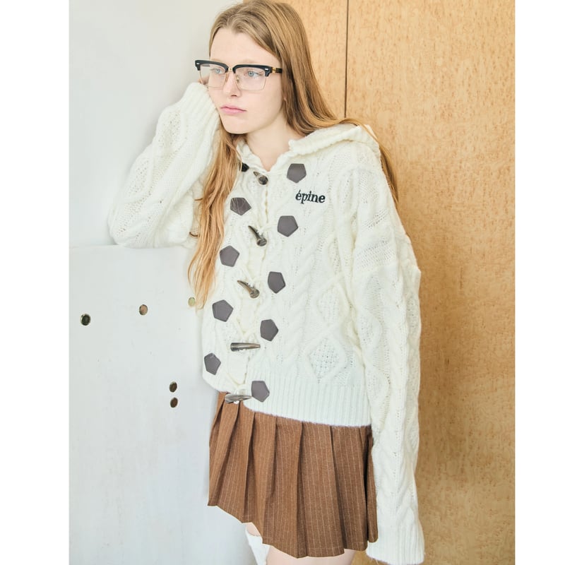 épine duffle cable knit cardigan ã«ãŒãã£ã¬ã³ - ãããã«ã³ãŒã épine duffle cable knit cardigan ã«ãŒãã£ã¬ã³ - ãããã«ã³ãŒã