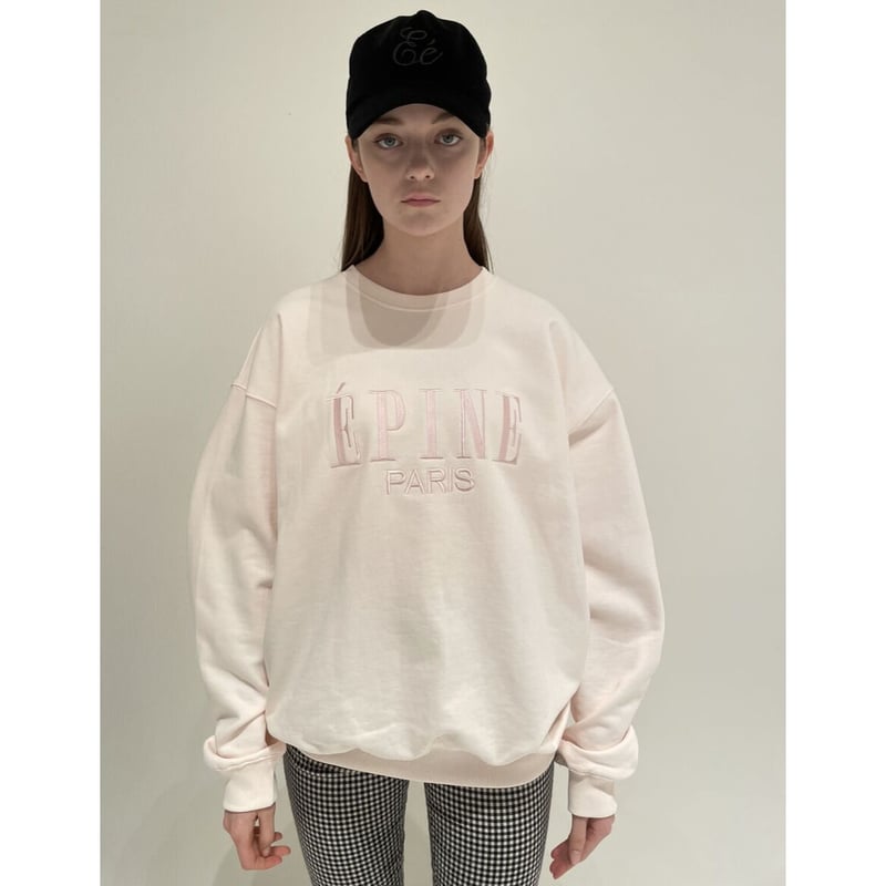 ÉPINE PARIS big sweat baby pink×baby pink | épine