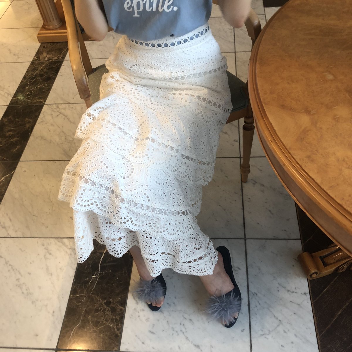 lace frill long skirt | épine lace frill long skirt | épine
