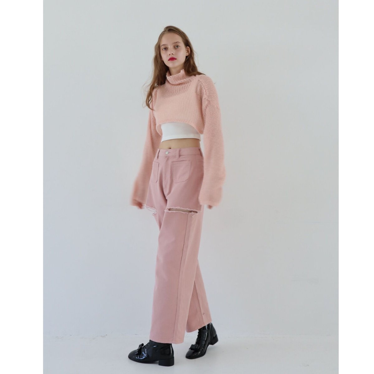 épine ♡ side cut jeans pink | épine