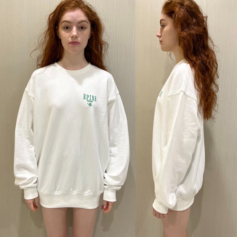 ÉPINE PARIS over sweat white×green | épine