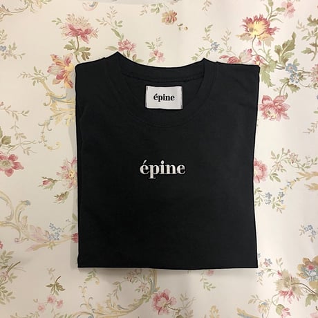 epine embroidery tee black