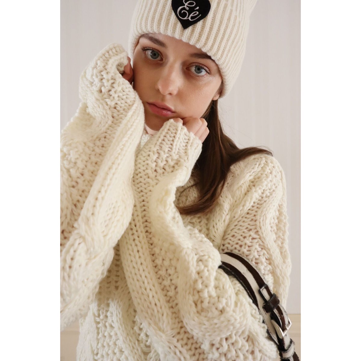 cable knit lady onepiece ivory | épine