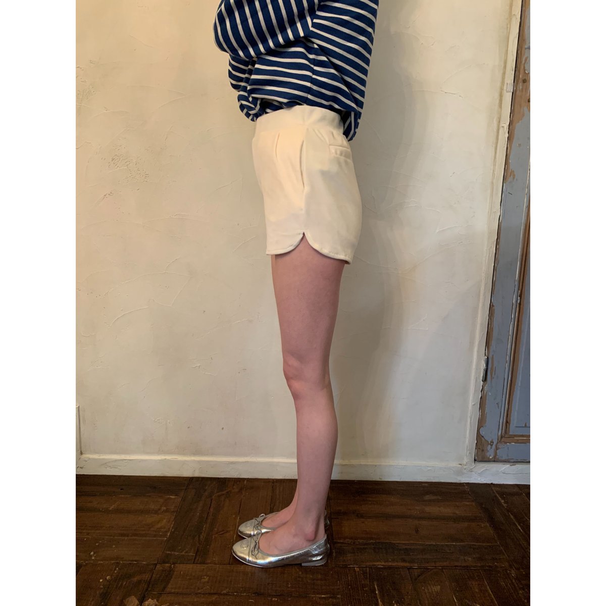side slit velours short pants ivory | épine side slit velours short pants ivory | épine