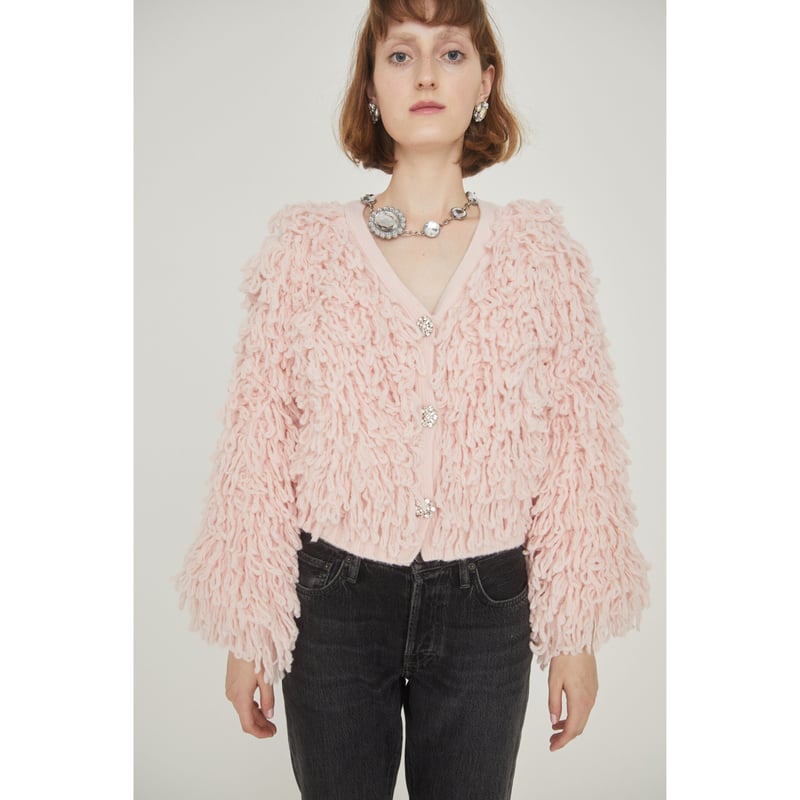 sheep bijou volume cardigan pink | épine sheep bijou volume cardigan pink | épine
