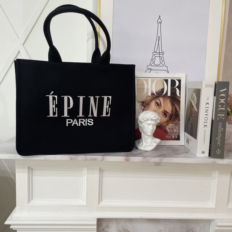 新品未使用、未開封品 ÉPINE PARIS BAG エピヌ トートバッグ黒 