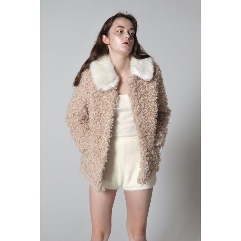 epine poodle fur coat