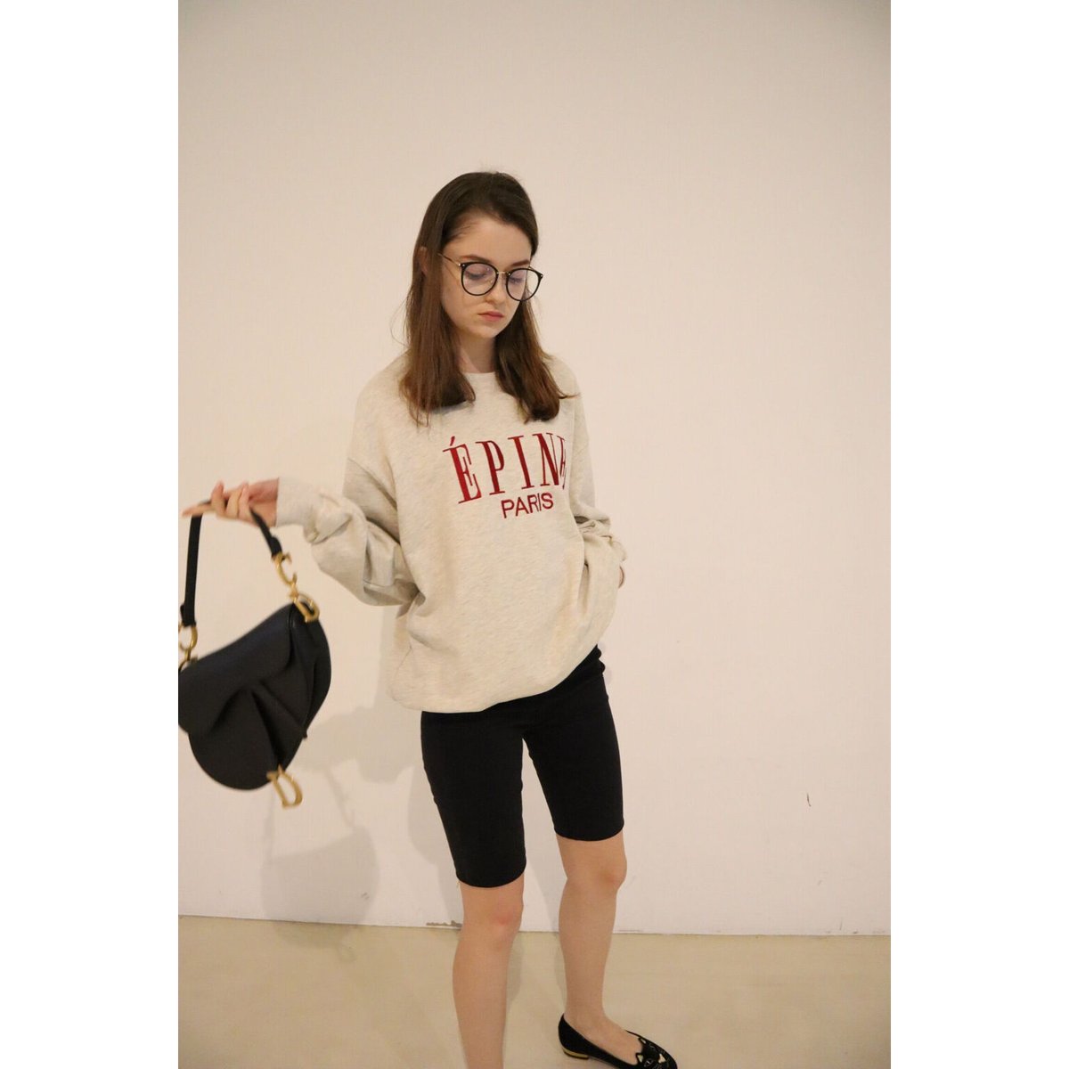 ÉPINE PARIS big sweat gray×red | épine