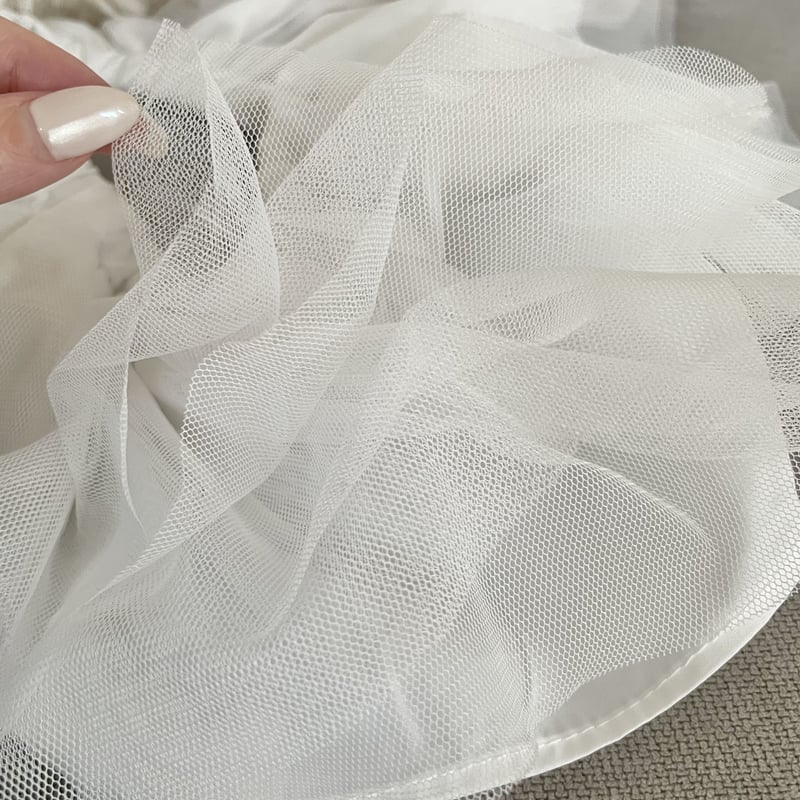 épine all tulle frill blouse ホワイト all lace frill blouse white | épine