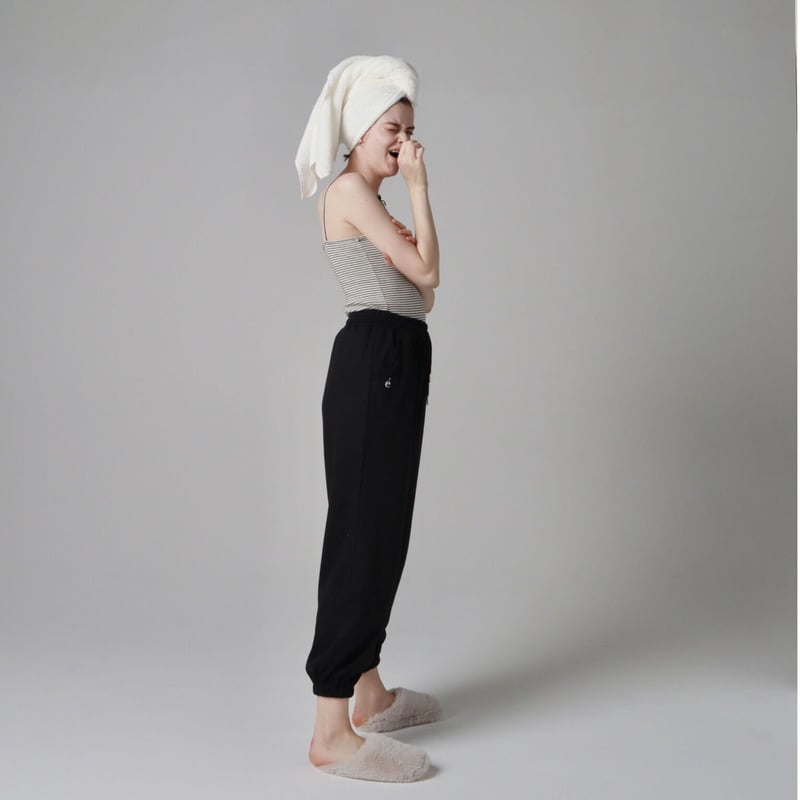 é knit jersey set up black | épine