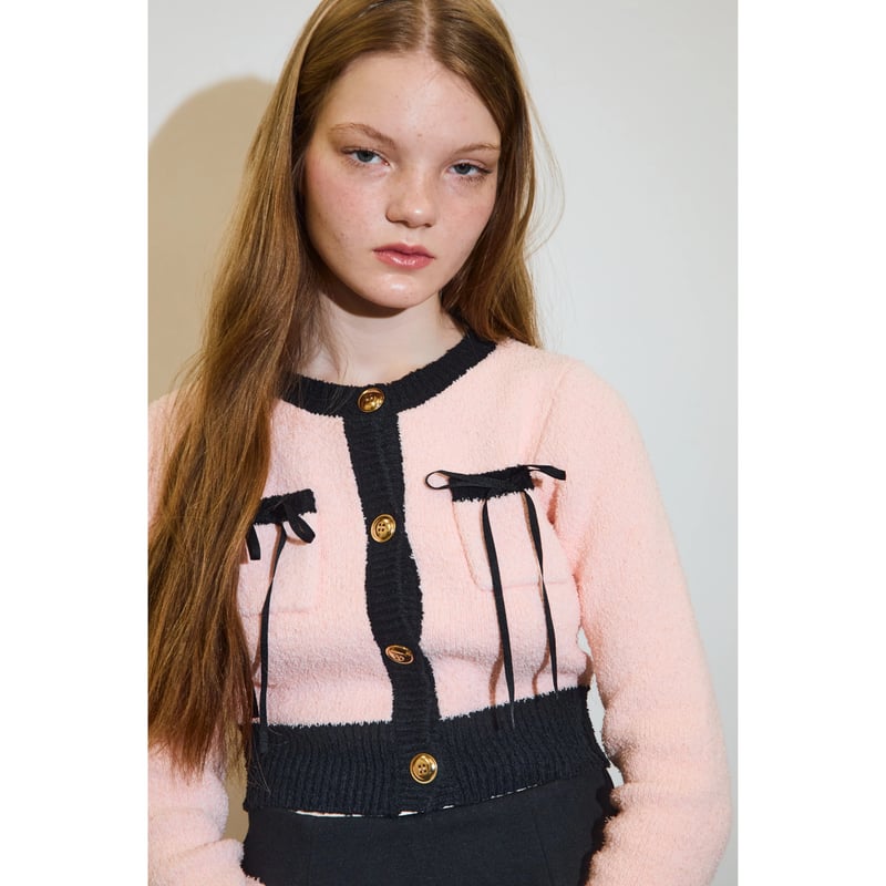 epine カーディガン épine piping ribbon cardigan（2 color