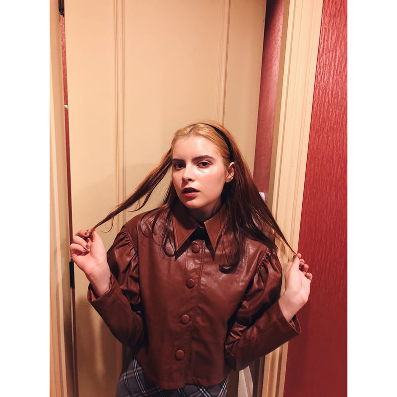 arm volume leather jacket brown | épine arm volume leather jacket brown | épine