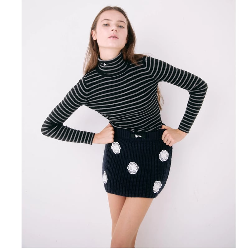 épine label ribbon knit skirt epine knit skirt（épine label ribbon knit skirt | épine）