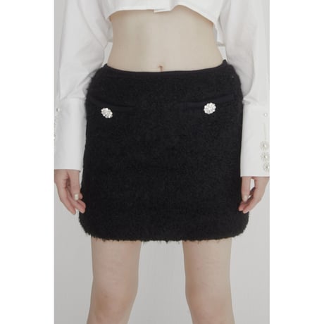 bijou fur skirt（2color）