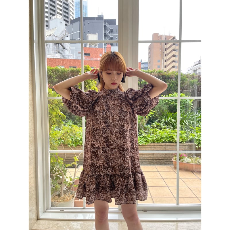 GHOSPELL》Lifestyle Leopard Mini Dress | épine