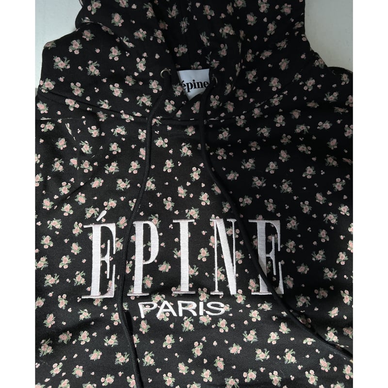エピヌ ÉPINE PARIS hoodie flower black 花柄