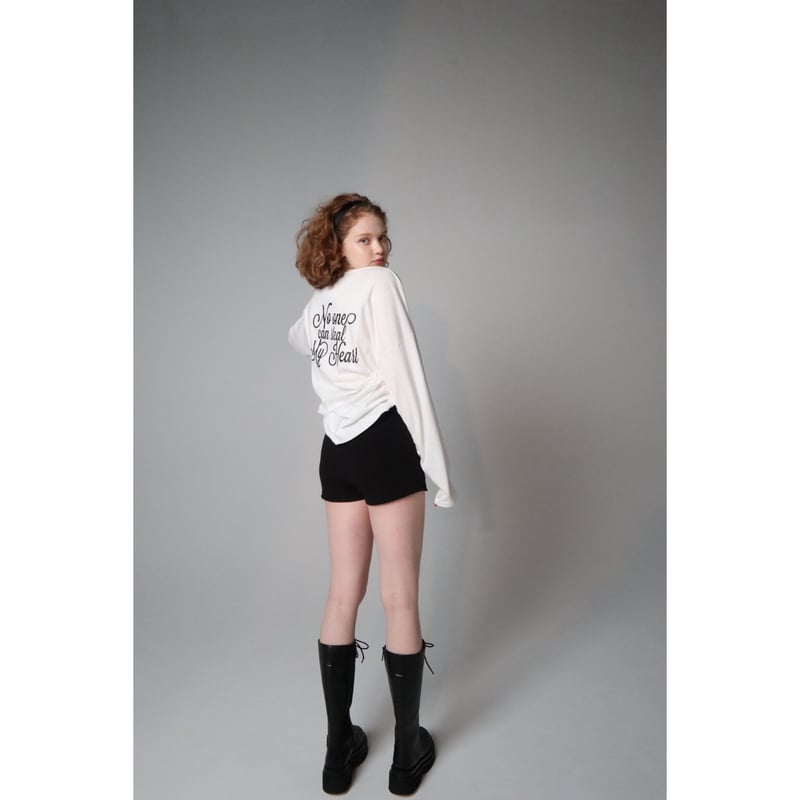 pinup girl long tee white | épine