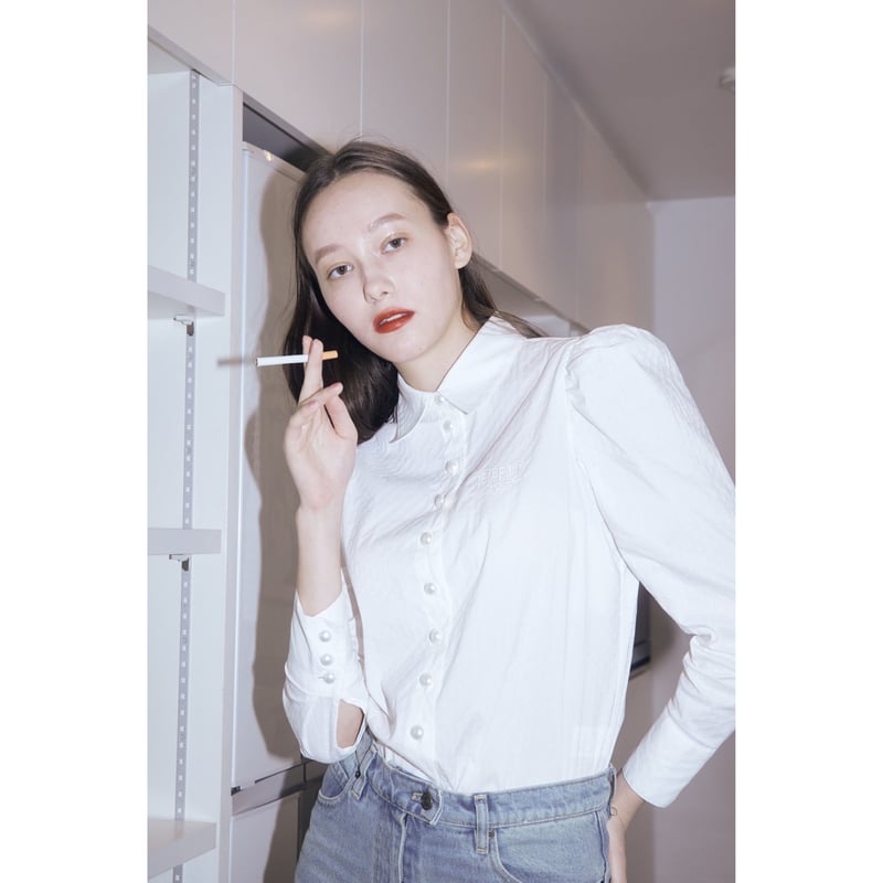 ÉPINE PARIS Pearl blouse white | épine