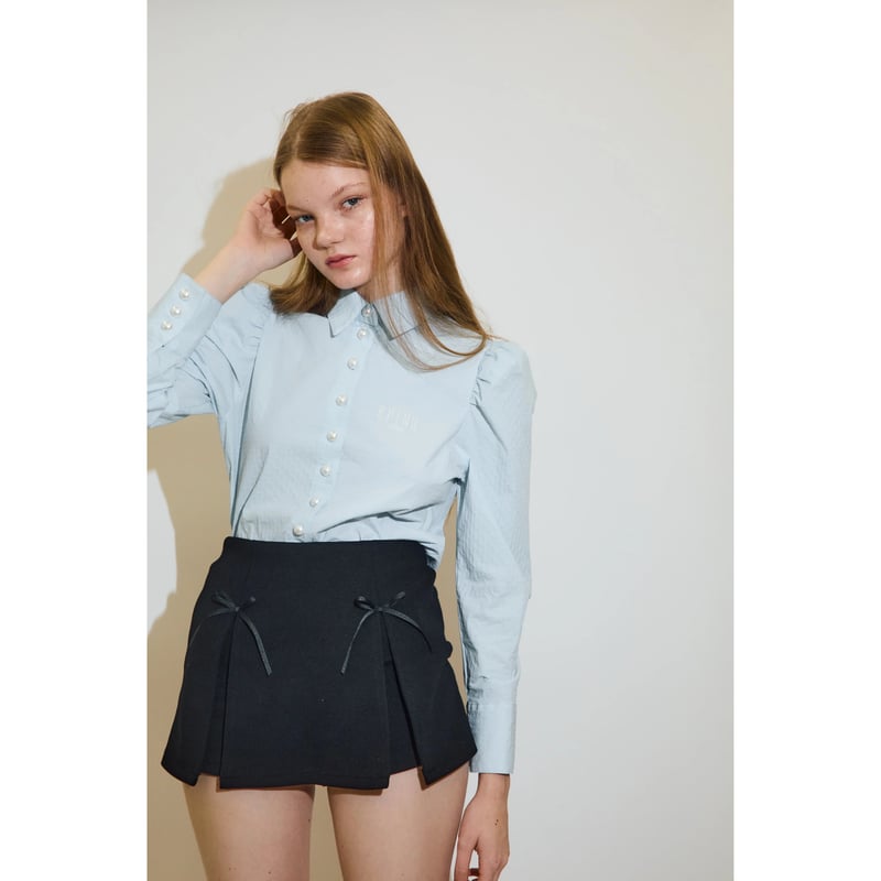 epineブラウス ÉPINE PARIS Pearl blouse blue | épine