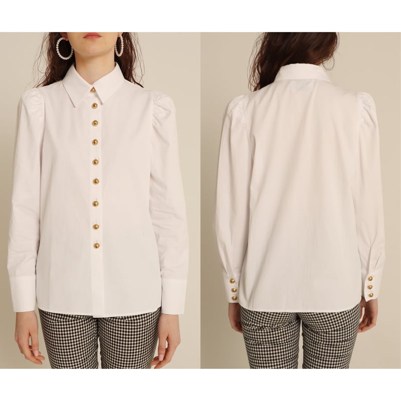 é button blouse white | épine