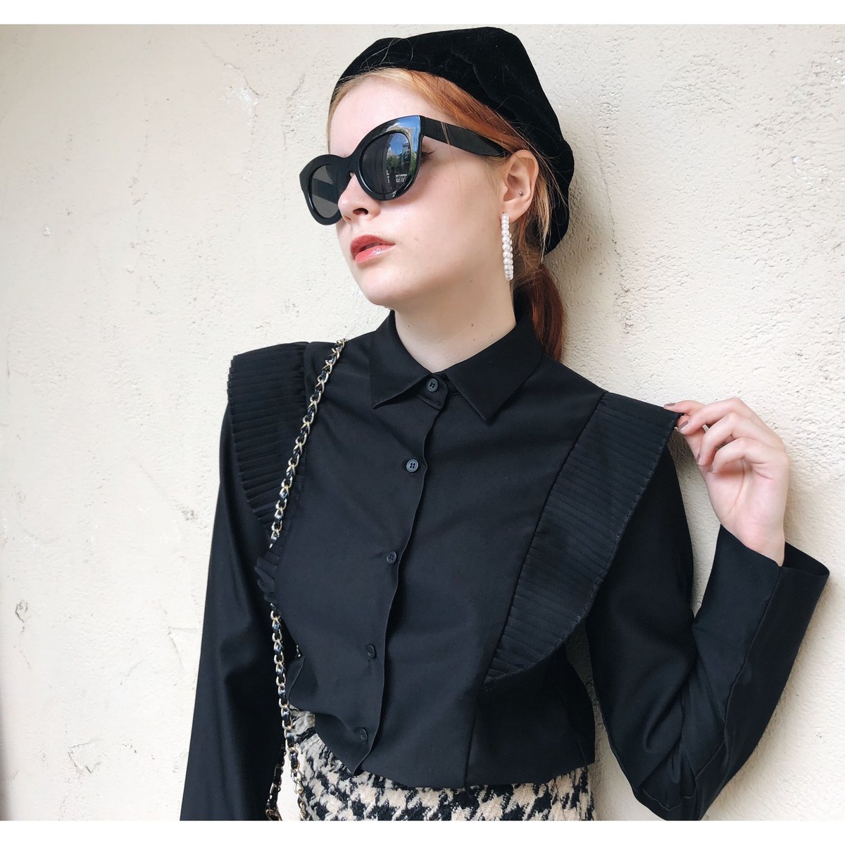 pleats design blouse | épine