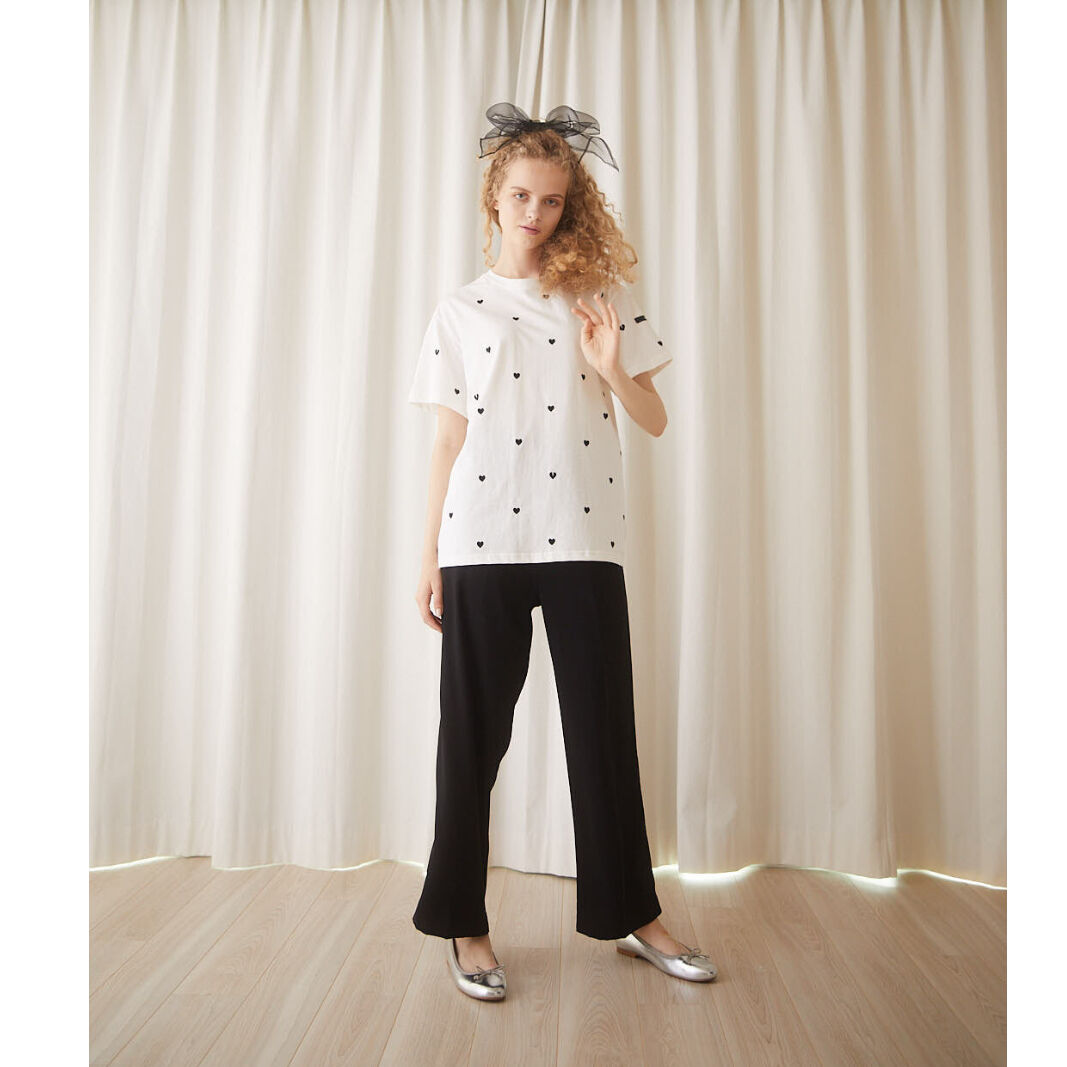 épine label Heart and Broken heart tee white | 