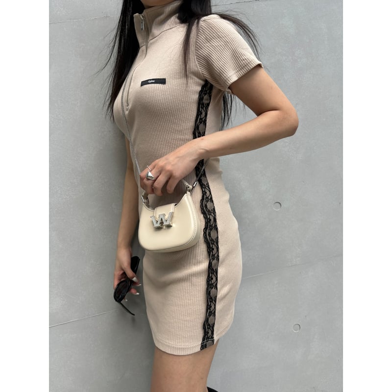épine zipper lace polo onepiece(3color) | épine épine zipper lace polo onepiece(3color) | épine
