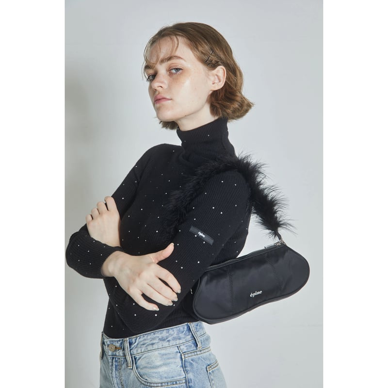 épine label rhinestone rib knit high neck(4colo épine label rhinestone rib knit high neck(4colo