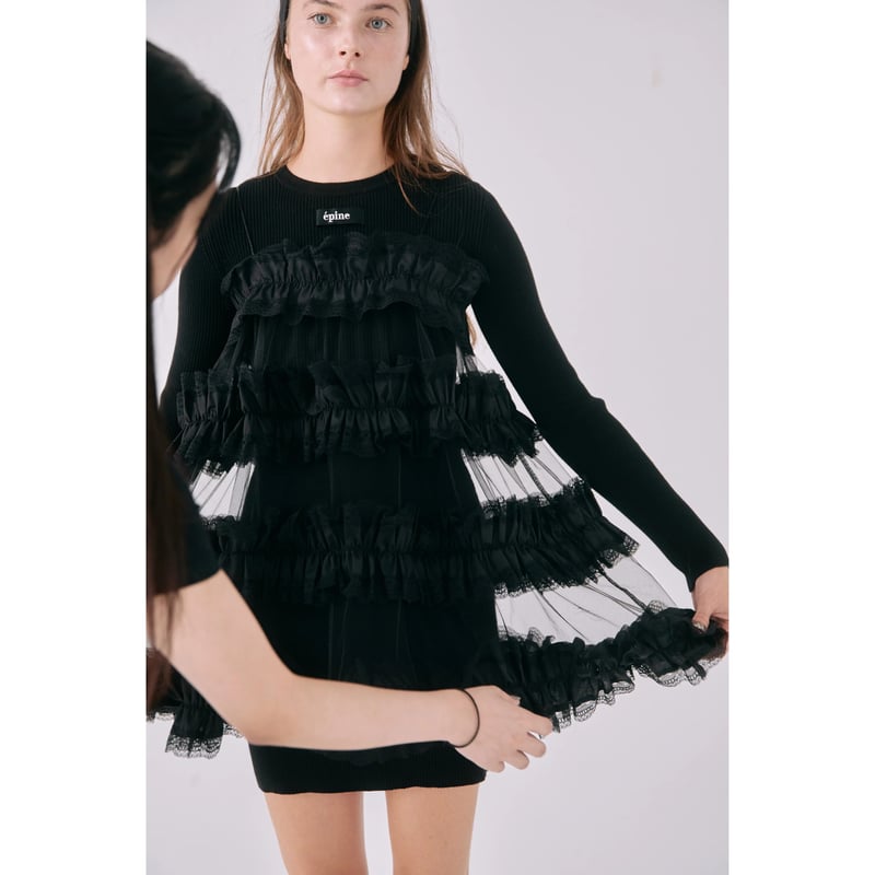 lace tulle bustier (2color) | épine lace tulle bustier (2color) | épine