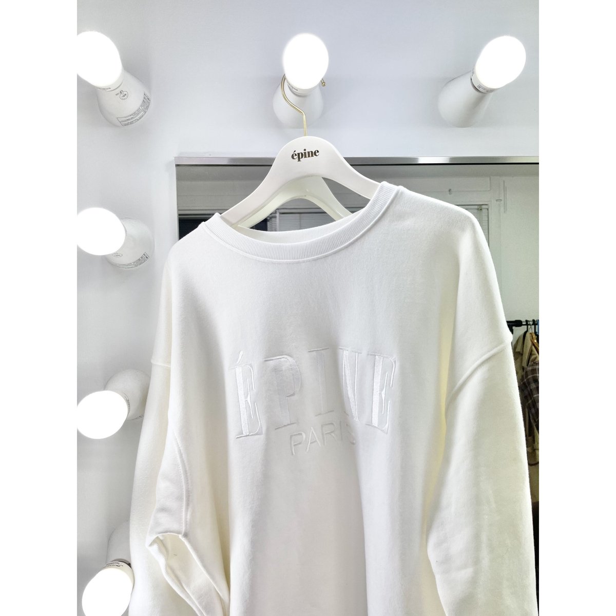 ÉPINE PARIS big sweat white×white | épine