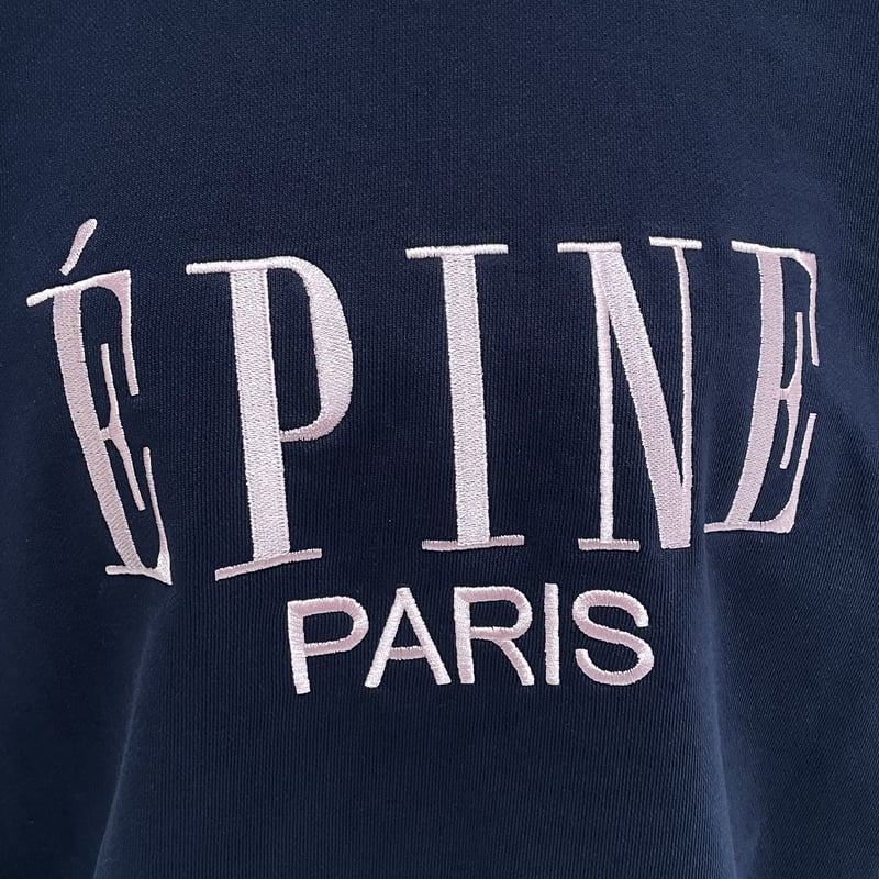 ÉPINE PARIS big sweat navy×baby pink | épine