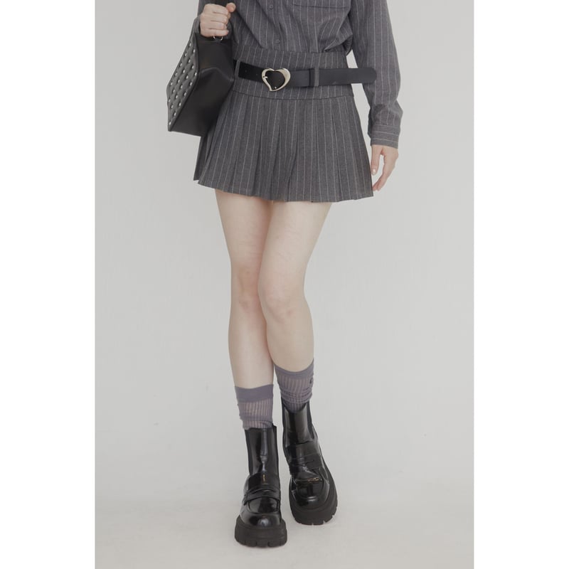 low pleats skirt(2color) | épine