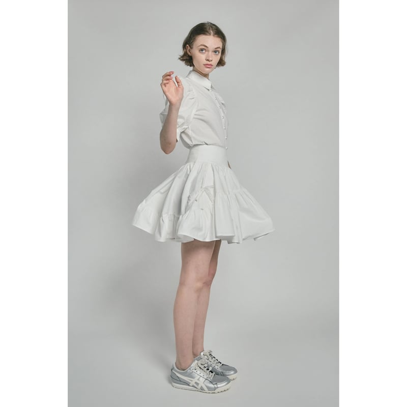 ribbon volume flare skirt（3color） | épine