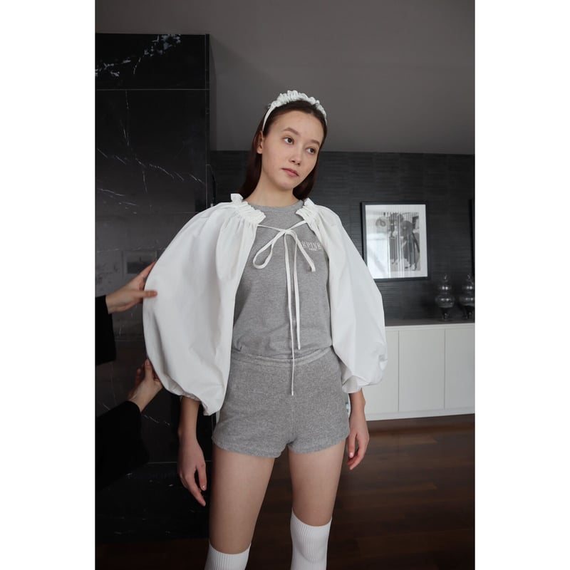 最終お値下げアーツ&amp;サイエンスBack ribbon gather blouse Button front gather blouse – ARTS&SCIENCE ONLINE SELLER