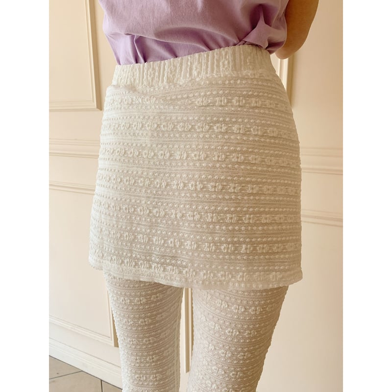 lace skirt pants | épine