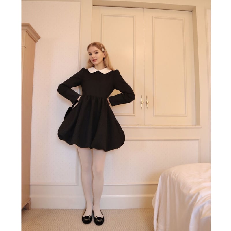 epine Jacquard balloon onepiece-
