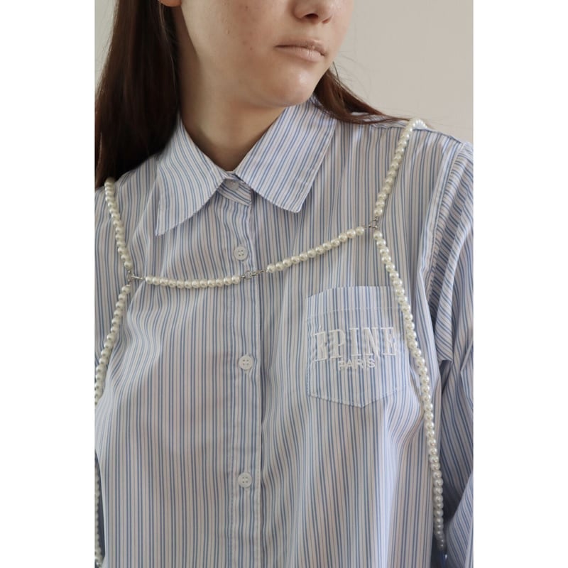 ÉPINE PARIS over shirt blue stripe | épine ÉPINE PARIS over shirt blue stripe | épine