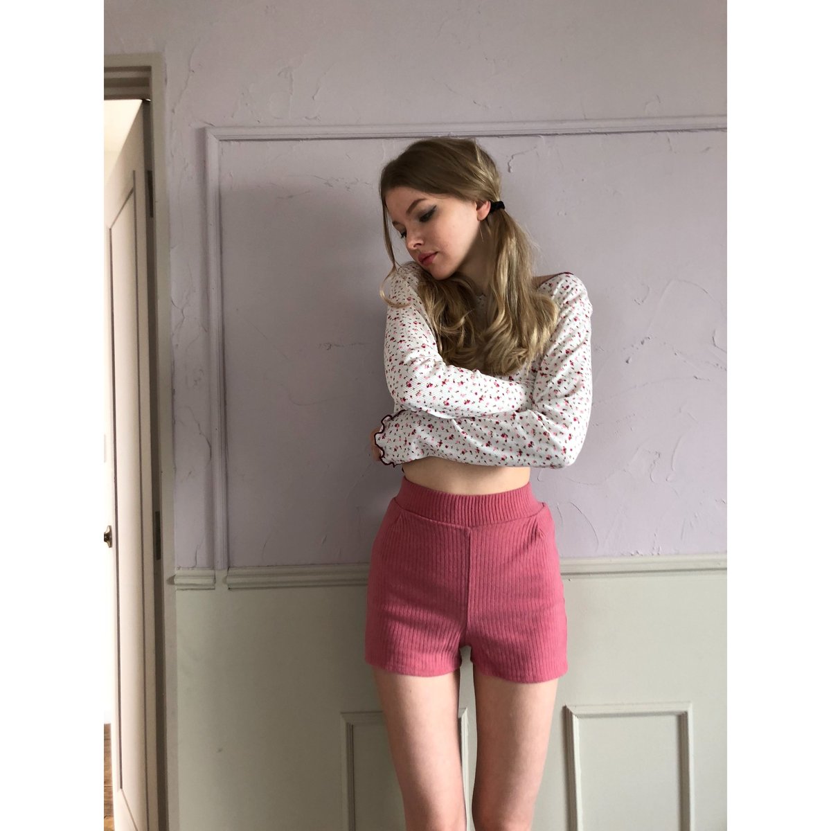 lib summer knit short pants pink | épine