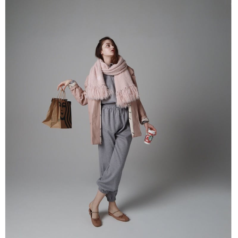 é knit jersey set up gray | épine