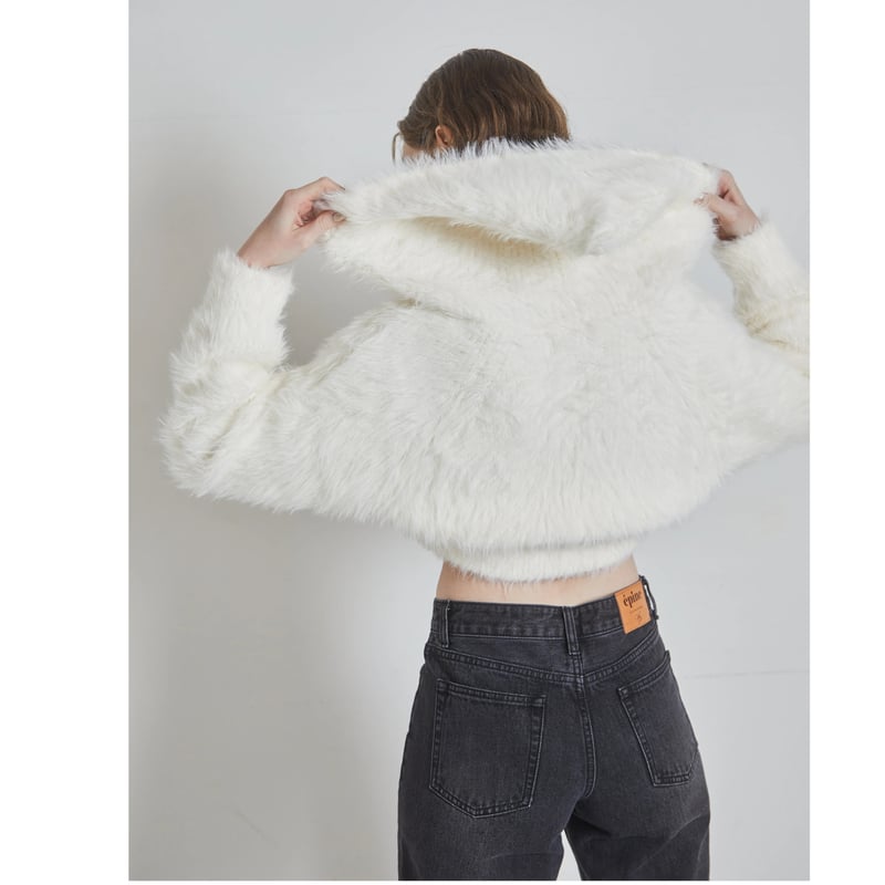 é shaggy knit zipper hoodie (3color) | épine é shaggy knit zipper hoodie (3color) | épine