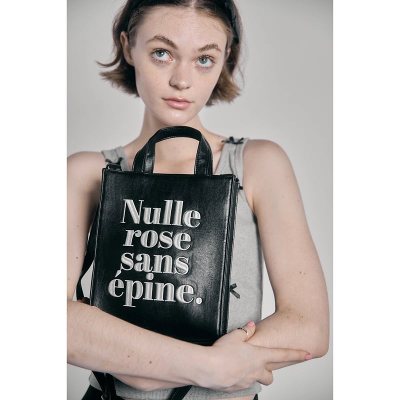 Nulle rose sans épine leather 2way bag（2color） 