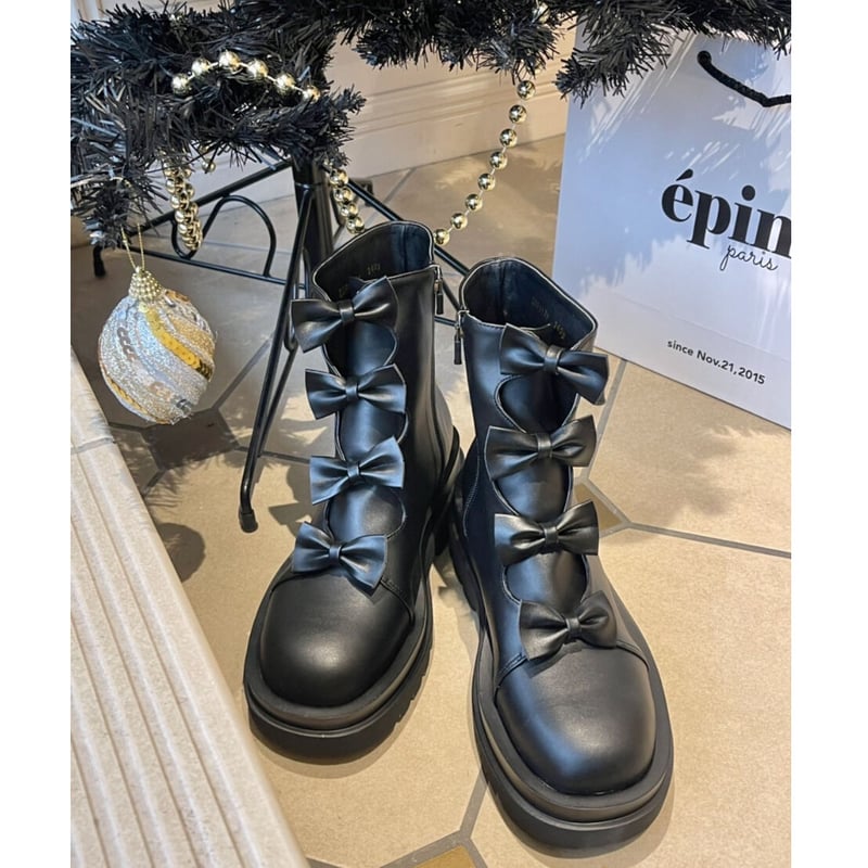 epine エピヌ リボンブーツ